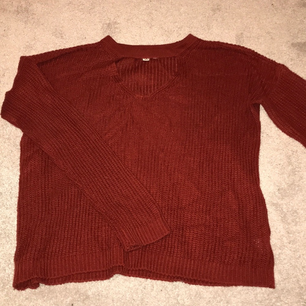 Keyhole Neckline Sweater